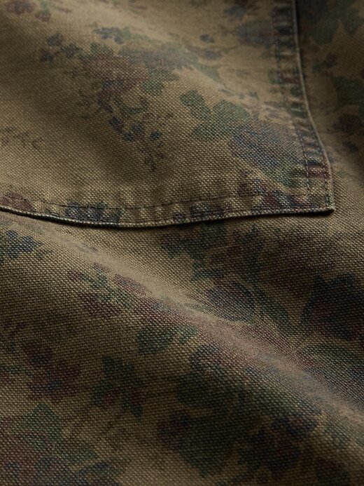 Camisa vaquera de lona floral Camisa vaquera de lona floral