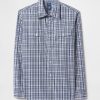 Camisa vaquera de popelina de algodón orgánico Camisa vaquera de popelina de algodón orgánico