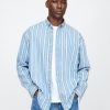 Camisa vaquera de rayas grandes para adultos Camisa vaquera de rayas grandes para adultos