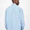 Camisa vaquera de rayas grandes para adultos Camisa vaquera de rayas grandes para adultos