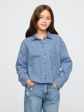 Camisa vaquera extragrande para niños