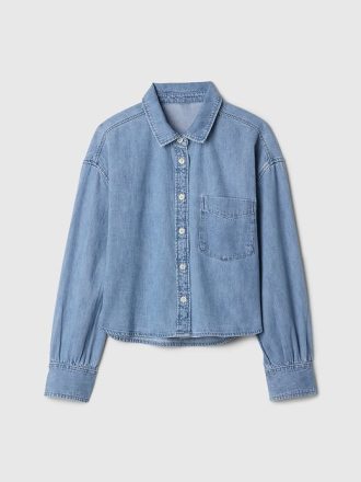 Camisa vaquera extragrande para niños