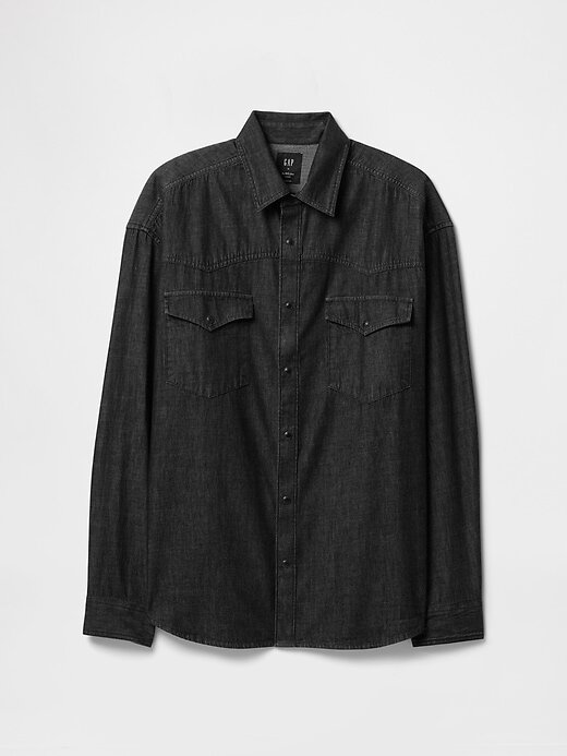 Camisa vaquera grande estilo western Camisa vaquera grande estilo western