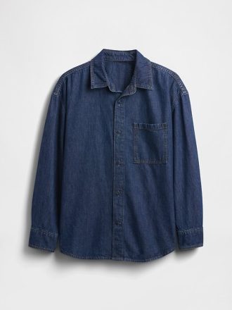 Camisa vaquera oversize para niños