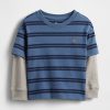 Camiseta 2 en 1 de peso pesado para bebé y niño pequeño Camiseta 2 en 1 de peso pesado para bebé y niño pequeño