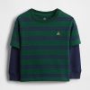 Camiseta 2 en 1 de peso pesado para bebé y niño pequeño Camiseta 2 en 1 de peso pesado para bebé y niño pequeño