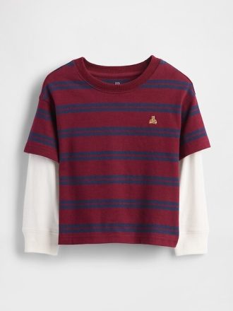 Camiseta 2 en 1 de peso pesado para bebé y niño pequeño