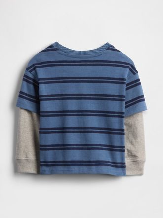 Camiseta 2 en 1 de peso pesado para bebé y niño pequeño