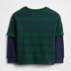 Camiseta 2 en 1 de peso pesado para bebé y niño pequeño Camiseta 2 en 1 de peso pesado para bebé y niño pequeño