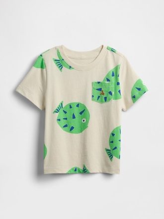 Camiseta con bolsillo para bebé y niño pequeño Mix & Match