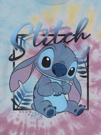 Camiseta con estampado tie-dye de Lilo y Stitch para niños