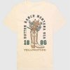 Camiseta con gráfico de botas vaqueras con flores de Yellowstone Camiseta con gráfico de botas vaqueras con flores de Yellowstone