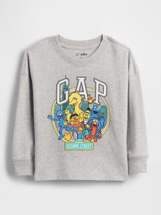 Camiseta con logotipo gráfico de Barrio Sésamo para bebés y niños pequeños