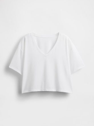 Camiseta corta con cuello en V GapFit Breathe