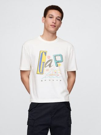 Camiseta corta con el logotipo de Gap