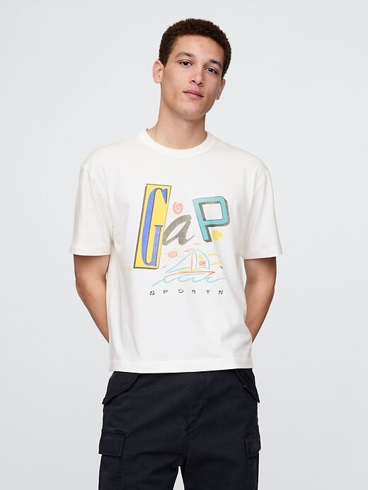 Camiseta corta con el logotipo de Gap Camiseta corta con el logotipo de Gap