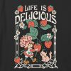 Camiseta corta con gráfico cuadrado “La vida es deliciosa” para niños Camiseta corta con gráfico cuadrado “La vida es deliciosa” para niños