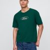 Camiseta corta con gráfico de Ford de peso pesado Camiseta corta con gráfico de Ford de peso pesado