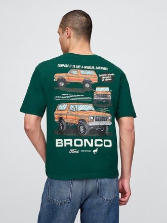 Camiseta corta con gráfico de Ford de peso pesado