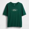 Camiseta corta con gráfico de Ford de peso pesado Camiseta corta con gráfico de Ford de peso pesado