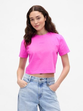 Camiseta corta con gráfico VintageSoft de algodón orgánico × BÉIS de Gap