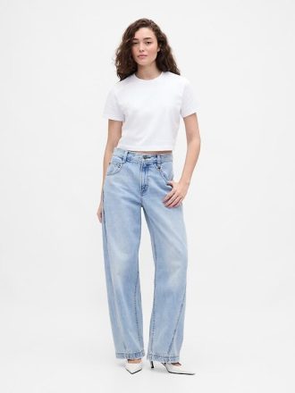 Camiseta corta con gráfico VintageSoft de algodón orgánico × BÉIS de Gap