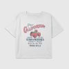 Camiseta corta cuadrada con gráfico de fresas de California para niños Camiseta corta cuadrada con gráfico de fresas de California para niños