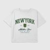 Camiseta corta cuadrada con gráfico de New York Athletics para niños Camiseta corta cuadrada con gráfico de New York Athletics para niños