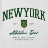 Camiseta corta cuadrada con gráfico de New York Athletics para niños Camiseta corta cuadrada con gráfico de New York Athletics para niños