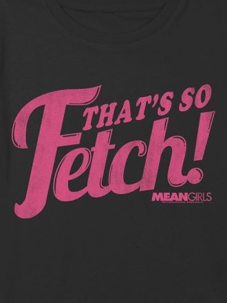 Camiseta corta cuadrada con gráfico “Kids Mean Girls That’s So Fetch”