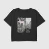 Camiseta corta cuadrada con gráficos de fotografía de París para niños Camiseta corta cuadrada con gráficos de fotografía de París para niños