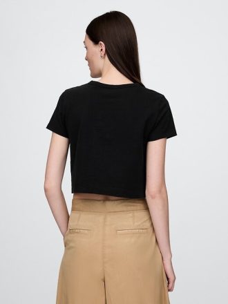 Camiseta corta de jersey de algodón