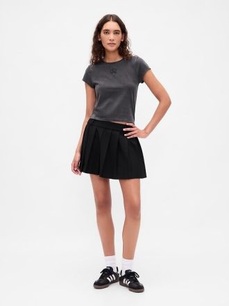 Camiseta corta de jersey de algodón con logotipo