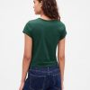 Camiseta corta de jersey de algodón con logotipo Camiseta corta de jersey de algodón con logotipo