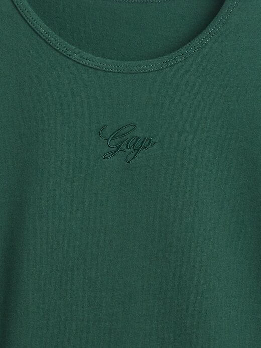 Camiseta corta de jersey de algodón con logotipo Camiseta corta de jersey de algodón con logotipo