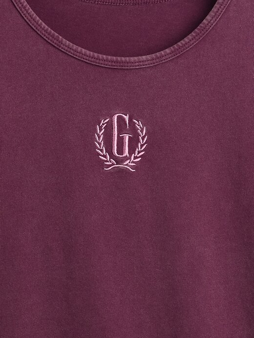 Camiseta corta de jersey de algodón con logotipo Camiseta corta de jersey de algodón con logotipo