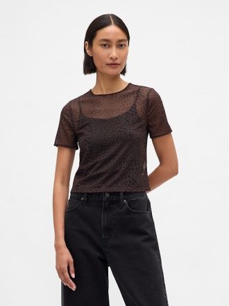 Camiseta corta de malla