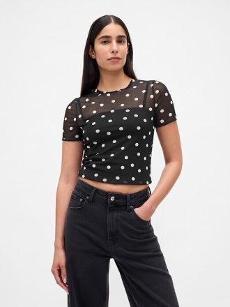 Camiseta corta de malla