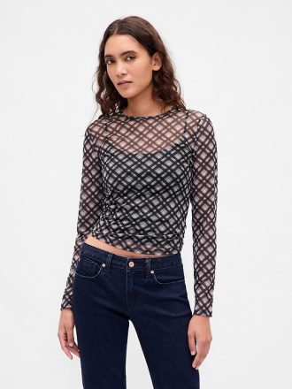 Camiseta corta de malla