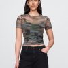 Camiseta corta de malla