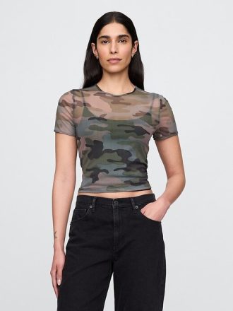 Camiseta corta de malla