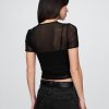Camiseta corta de malla