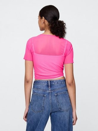 Camiseta corta de malla