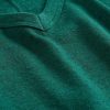 Camiseta corta de mezcla de lino con cuello en V