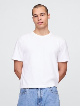 Camiseta corta de peso pesado para adultos