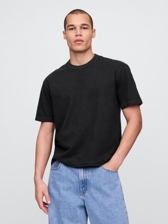 Camiseta corta de peso pesado para adultos