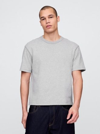 Camiseta corta de peso pesado para adultos