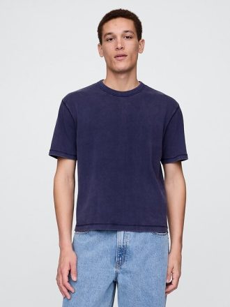 Camiseta corta de peso pesado para adultos