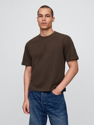 Camiseta corta de peso pesado para adultos