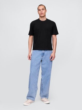 Camiseta corta de peso pesado para adultos
